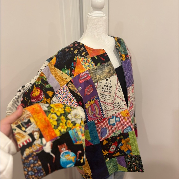 Colorful Handmade Patchwork Jacket - Picture 5 of 6